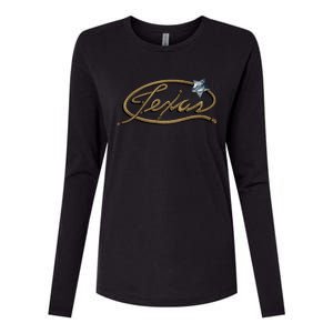 Texas Rope Logo Womens Cotton Relaxed Long Sleeve T-Shirt