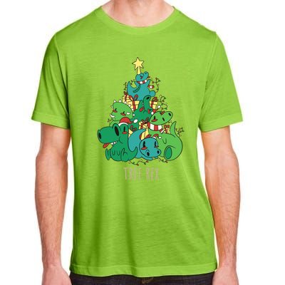 Tree Rex Merry Christmas Funny Tree Rex Christmas Gift Adult ChromaSoft Performance T-Shirt