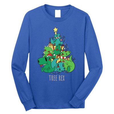 Tree Rex Merry Christmas Funny Tree Rex Christmas Gift Long Sleeve Shirt