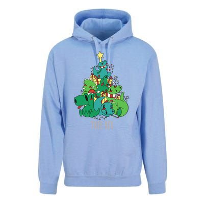 Tree Rex Merry Christmas Funny Tree Rex Christmas Gift Unisex Surf Hoodie