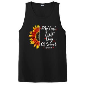 Teachers Retirement My Last First Day Of School Funny PosiCharge Competitor Tank