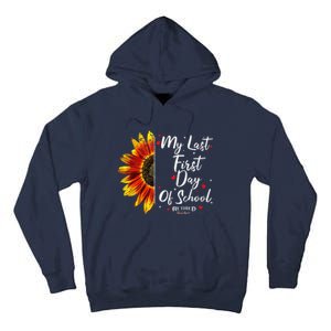 Teachers Retirement My Last First Day Of School Funny Tall Hoodie