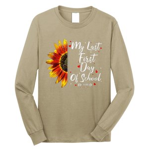 Teachers Retirement My Last First Day Of School Funny Long Sleeve Shirt