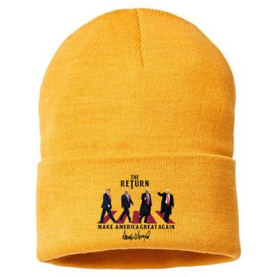 The Return Make America Great Trump For President Sustainable Knit Beanie