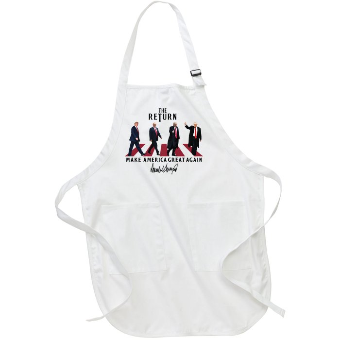 The Return Make America Great Trump For President Full-Length Apron With Pockets