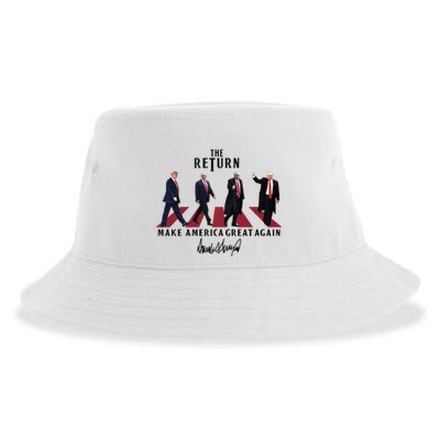 The Return Make America Great Trump For President Sustainable Bucket Hat
