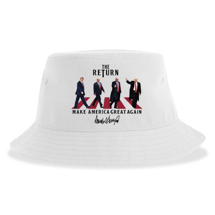 The Return Make America Great Trump For President Sustainable Bucket Hat