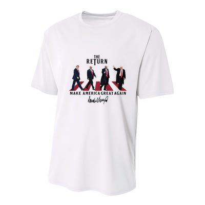 The Return Make America Great Trump For President Youth Performance Sprint T-Shirt