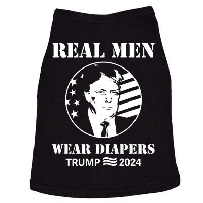 Trump Real Me.N Wear Diapers Trump 2024 Doggie Tank