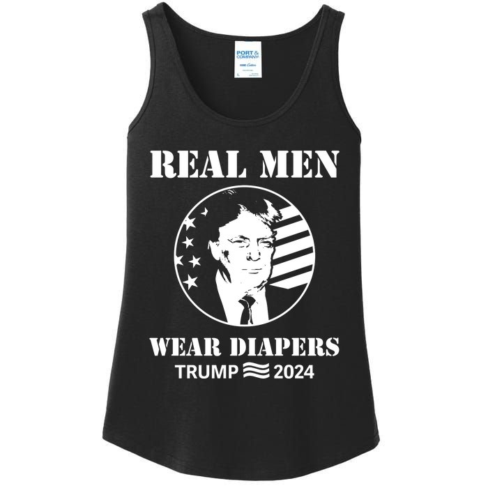 Trump Real Me.N Wear Diapers Trump 2024 Ladies Essential Tank