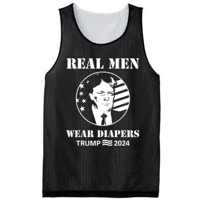 Trump Real Me.N Wear Diapers Trump 2024 Mesh Reversible Basketball Jersey Tank