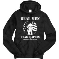 Trump Real Me.N Wear Diapers Trump 2024 Tie Dye Hoodie