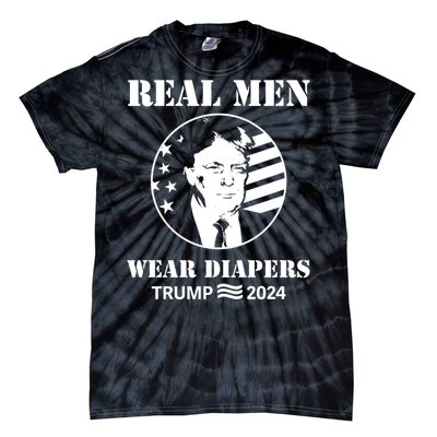 Trump Real Me.N Wear Diapers Trump 2024 Tie-Dye T-Shirt