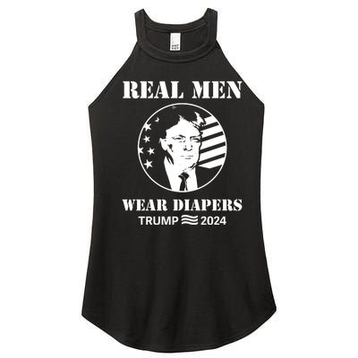 Trump Real Me.N Wear Diapers Trump 2024 Women's Perfect Tri Rocker Tank