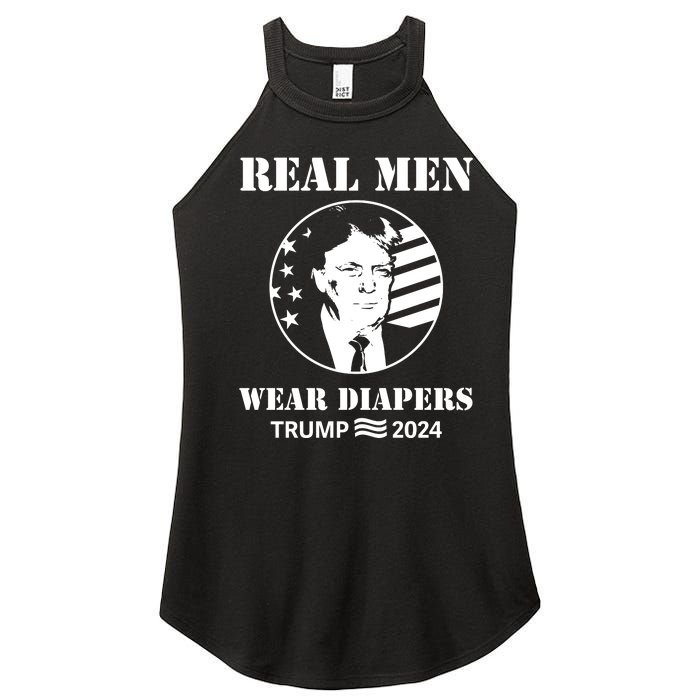 Trump Real Me.N Wear Diapers Trump 2024 Women's Perfect Tri Rocker Tank