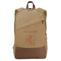 The Real Mvp Jesus Cotton Canvas Backpack