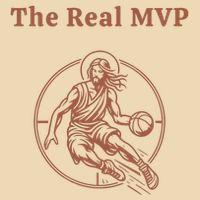 The Real Mvp Jesus Drawstring Bag