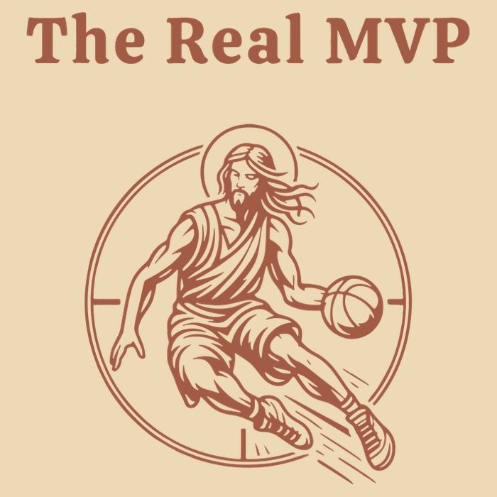 The Real Mvp Jesus Drawstring Bag
