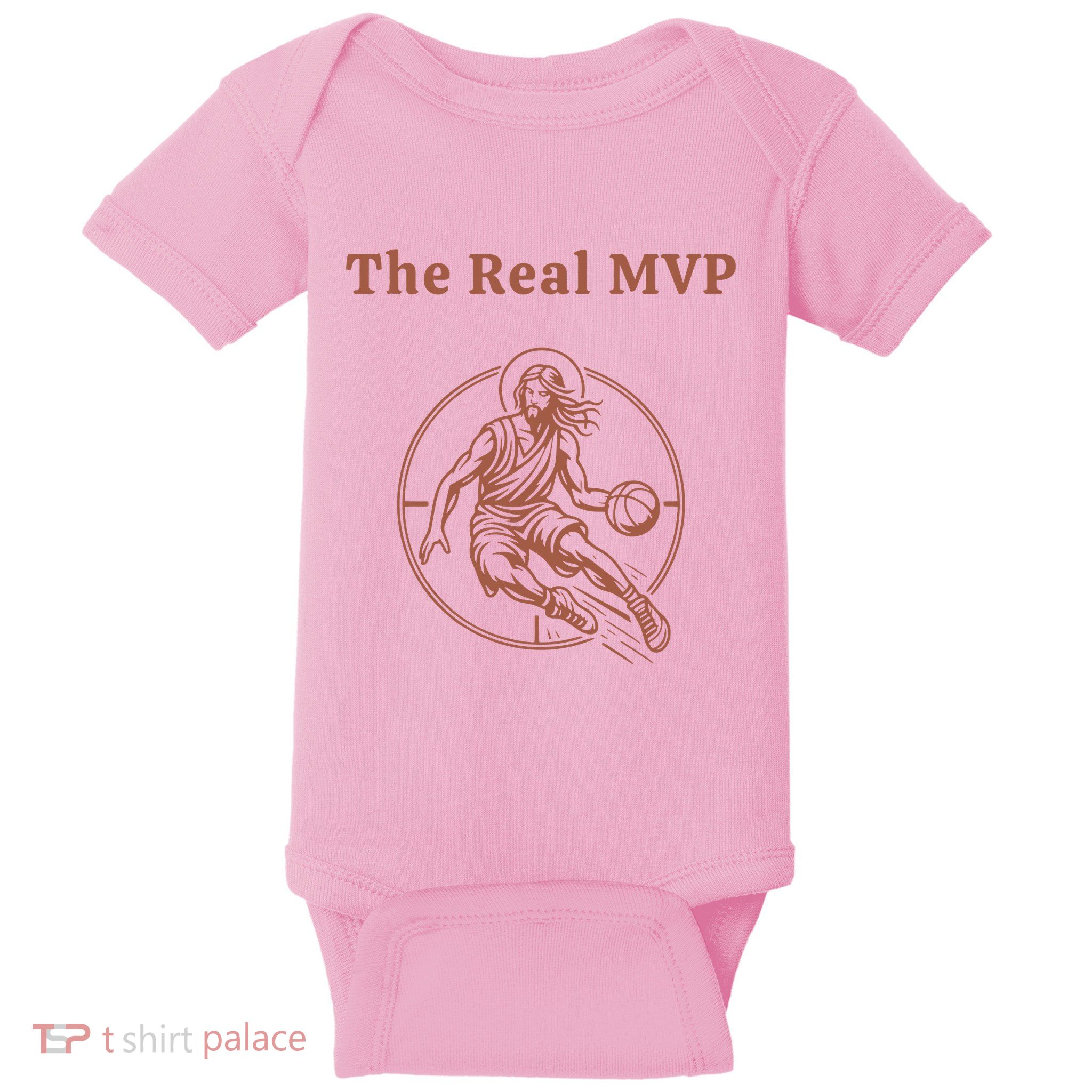 The Real Mvp Jesus Baby Bodysuit