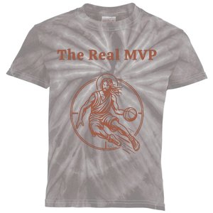 The Real Mvp Jesus Kids Tie-Dye T-Shirt