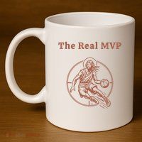 The Real Mvp Jesus 11oz C Handle Ceramic Mug