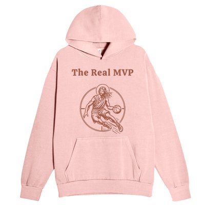 The Real Mvp Jesus Urban Pullover Hoodie