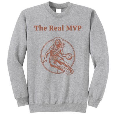 The Real Mvp Jesus Tall Sweatshirt