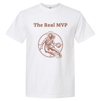 The Real Mvp Jesus Garment-Dyed Heavyweight T-Shirt