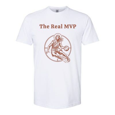 The Real Mvp Jesus Softstyle® CVC T-Shirt