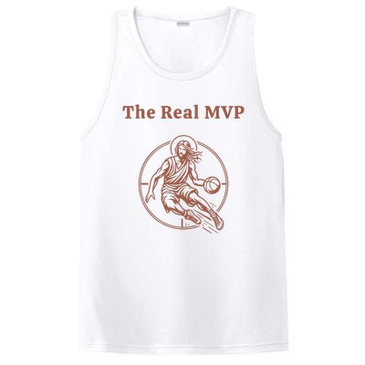 The Real Mvp Jesus PosiCharge Competitor Tank