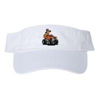 Turkey Riding Monster Truck For Thanksgiving Valucap Bio-Washed Visor