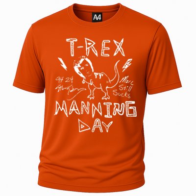 T Rex Manning Day Retro 90s Cooling Performance Crew T-Shirt