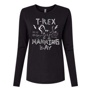 T Rex Manning Day Retro 90s Womens Cotton Relaxed Long Sleeve T-Shirt