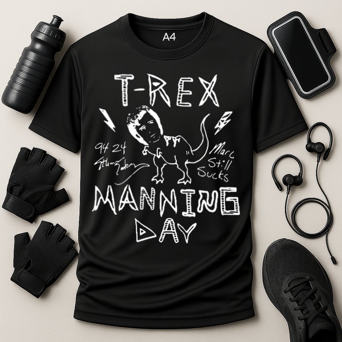 T Rex Manning Day Retro 90s Performance Shirt