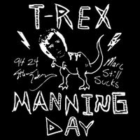 T Rex Manning Day Retro 90s Full-Length Apron With Pockets