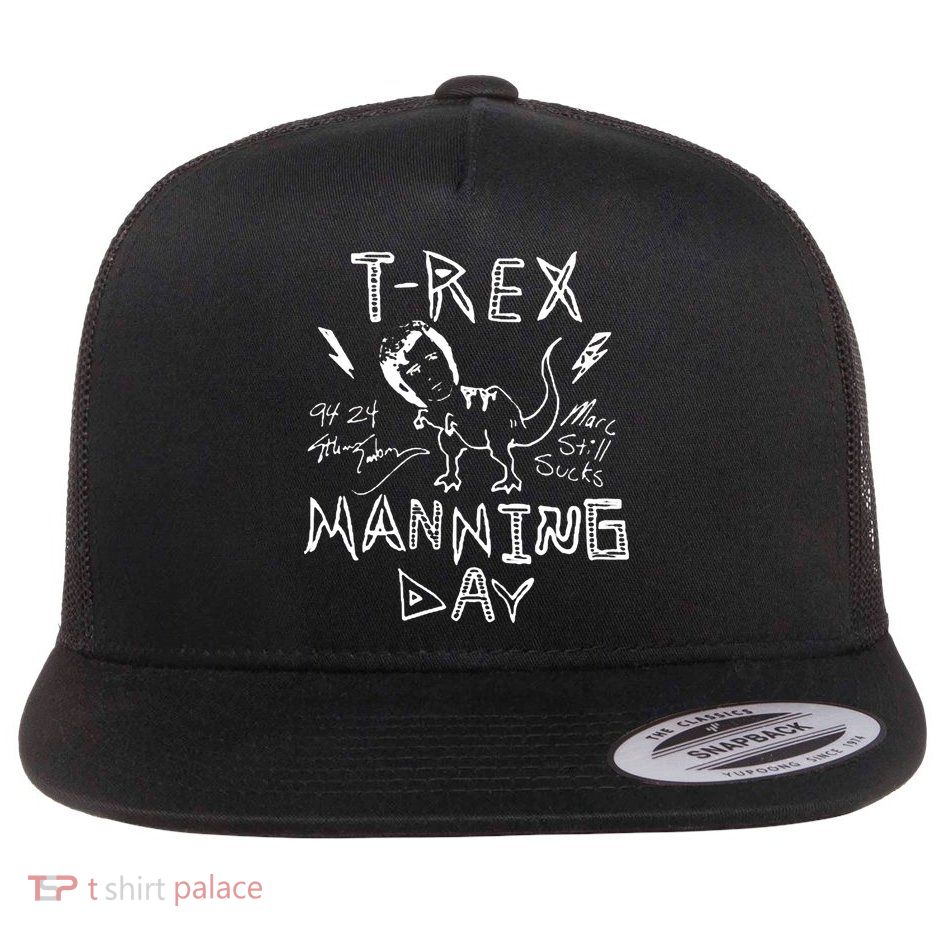 T Rex Manning Day Retro 90s Flatbill Hat