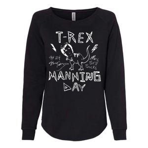 T Rex Manning Day Retro 90s Womens California Wash Sweatshirt