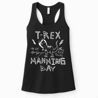 T Rex Manning Day Retro 90s Womens Tank Top