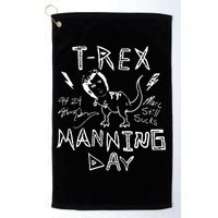 T Rex Manning Day Retro 90s Golf Towel