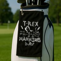 T Rex Manning Day Retro 90s Golf Towel