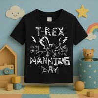 T Rex Manning Day Retro 90s Toddler T-Shirt