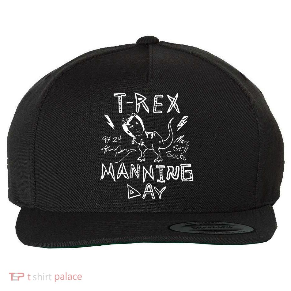 T Rex Manning Day Retro 90s Wool Snapback Cap