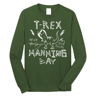 T Rex Manning Day Retro 90s Long Sleeve Shirt