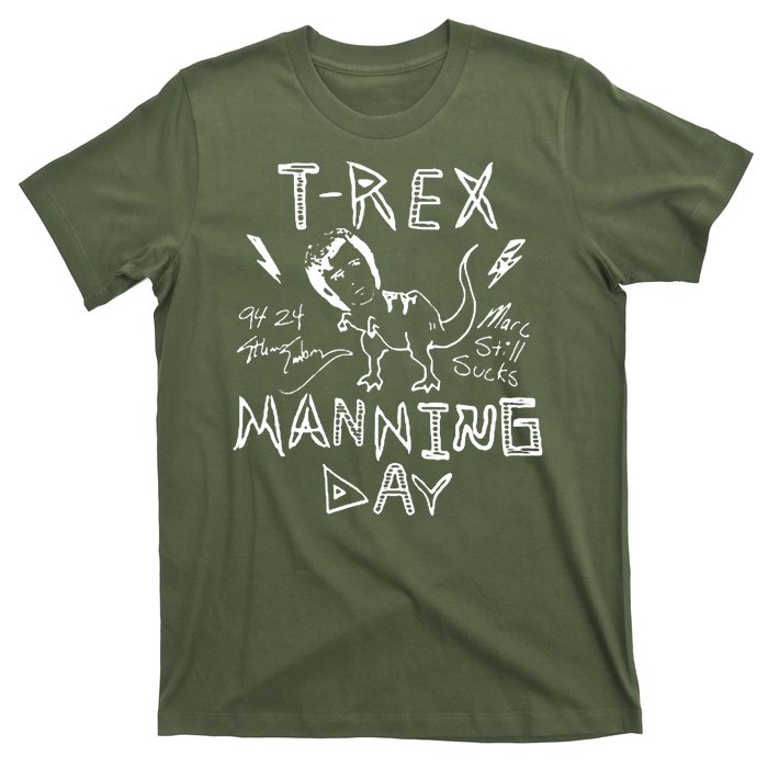 T Rex Manning Day Retro 90s T-Shirt