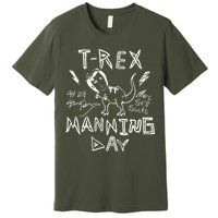 T Rex Manning Day Retro 90s Premium T-Shirt