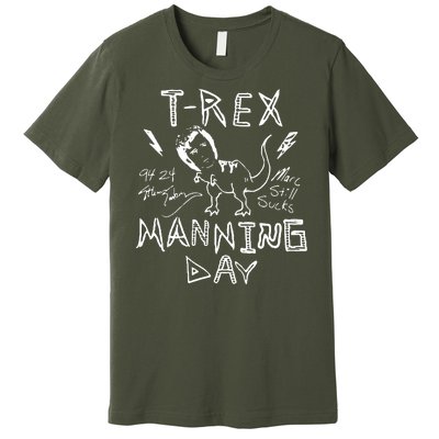 T Rex Manning Day Retro 90s Premium T-Shirt