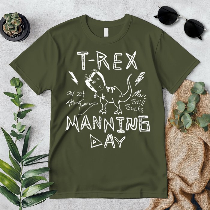 T Rex Manning Day Retro 90s Premium T-Shirt