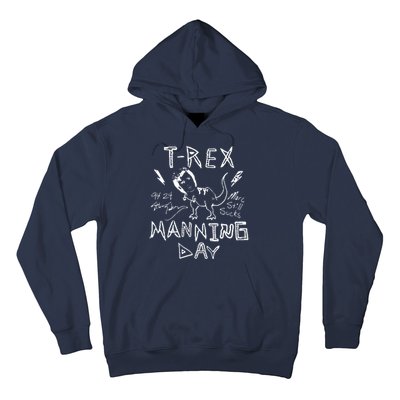 T Rex Manning Day Retro 90s Hoodie