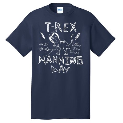 T Rex Manning Day Retro 90s Tall T-Shirt