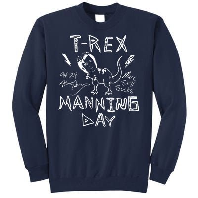 T Rex Manning Day Retro 90s Tall Sweatshirt